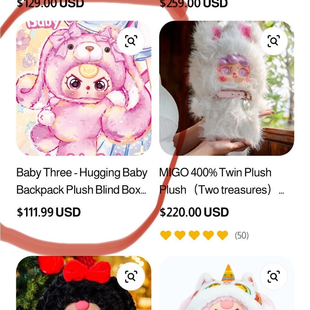 BABY THREE 400% Plush Hugging Baby Backpack Series | BLIND BOX | MSRP $110 - Picture 8 of 16